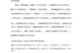 财务常用的Excel函数公式大全（提升财务工作效率的必备工具）